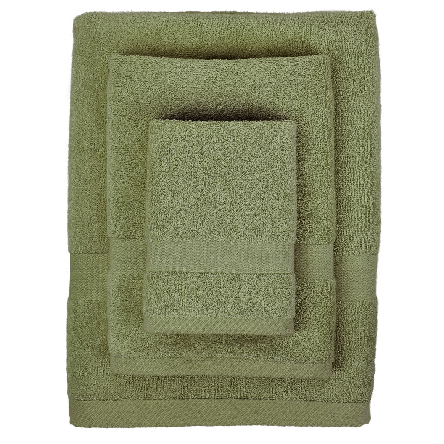 BAMBOO VISCOSE TOWEL SET-Sage Green 