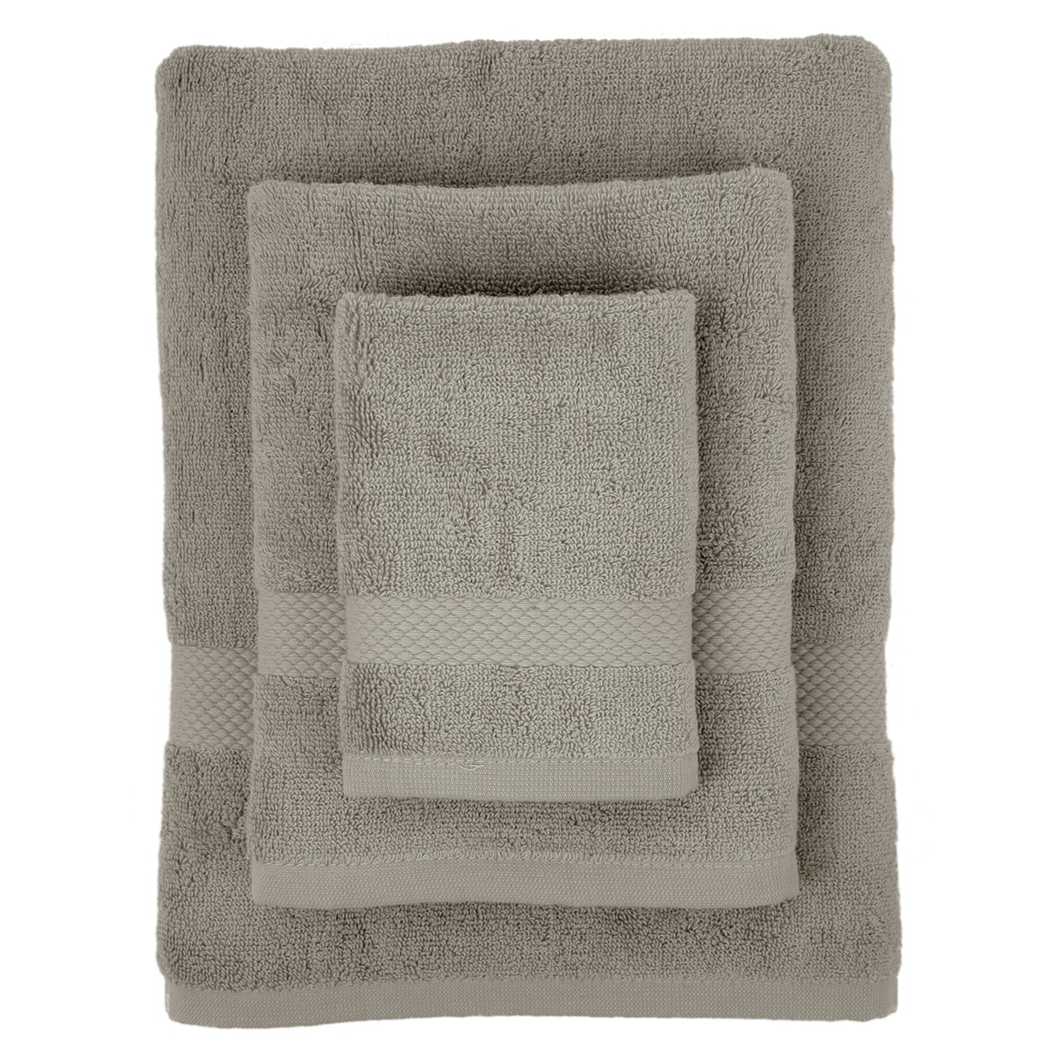 ORGANIC COTTON TOWEL SET-Light Gray 