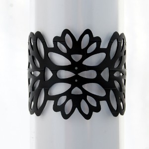 Urban Lace Refraction Recycled Inner Tube Cuff