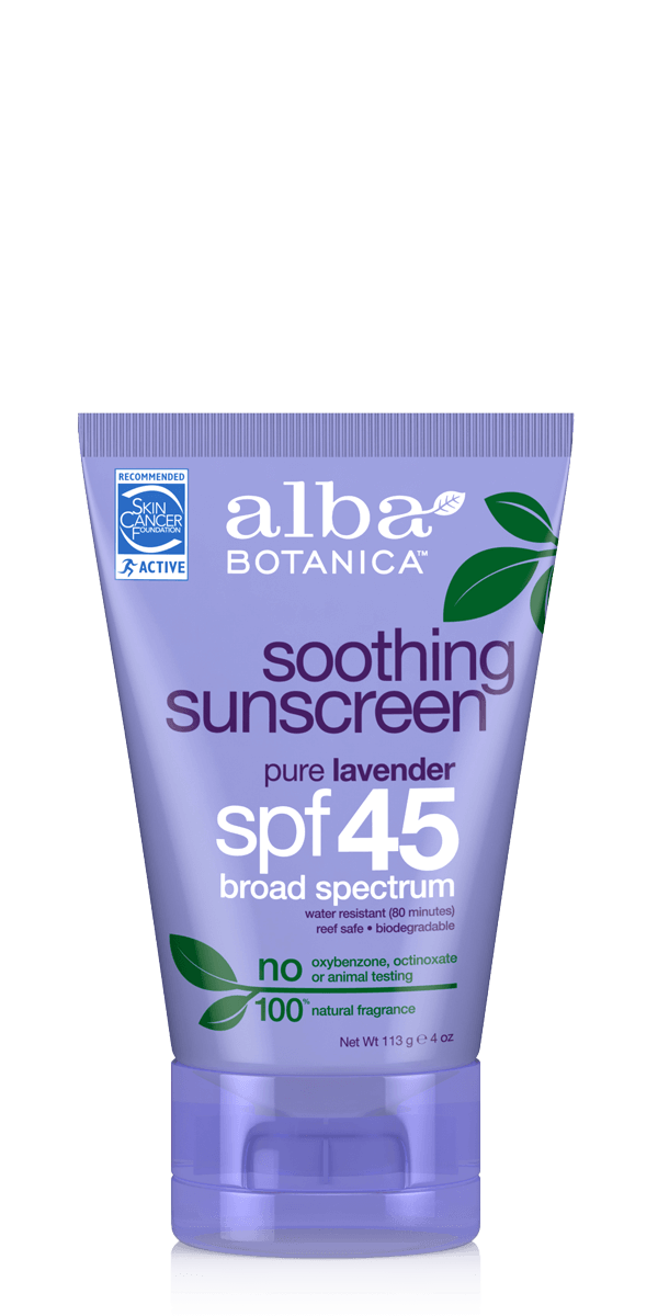 Soothing Sunscreen Pure Lavender Lotion SPF 45 (2 Pack)