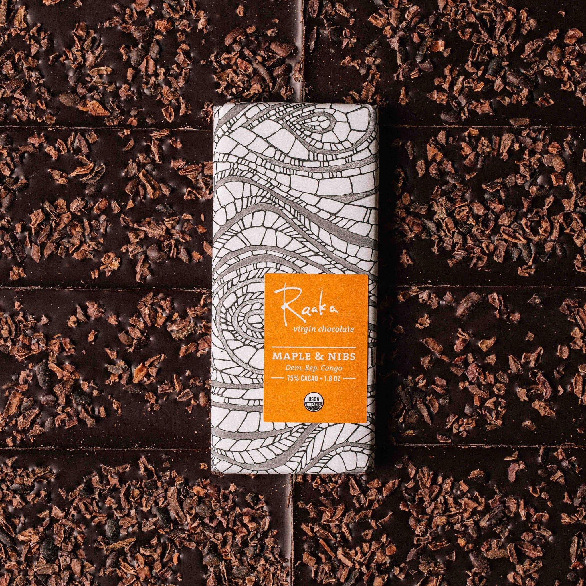 Raaka - Maple & Nibs (75% Cacao)