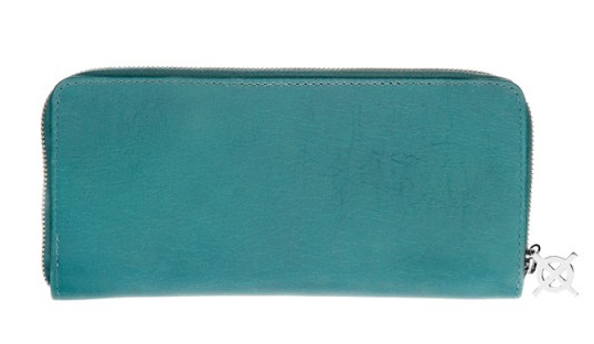 SLIM-ZIP TRAVELER WALLET I (AQUAMARINE)