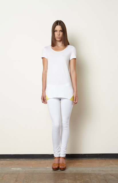 Dinaice Panel Top-White/Citron