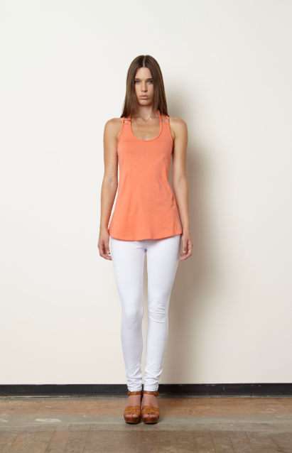 Magdalene Braided Tank-Coral