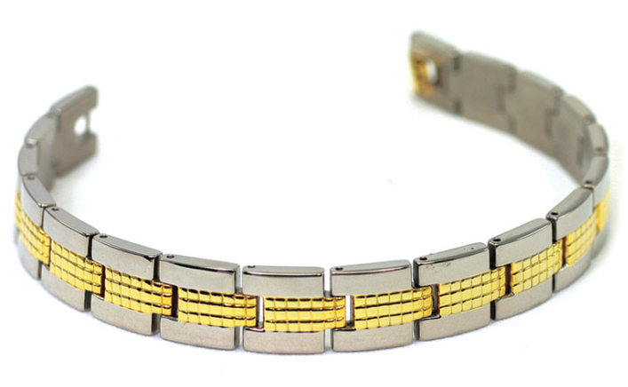 Textured Two Tone Bracelet (Ti)