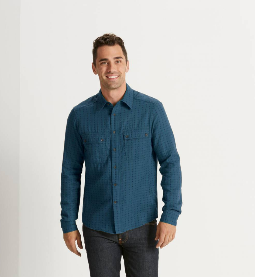 Shadow Box Shirt - Lagoon Plaid