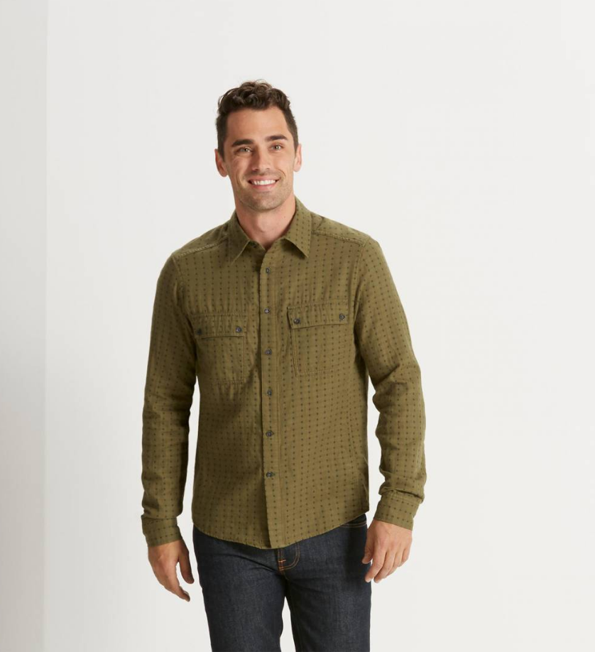 Shadow Box Shirt - Frond Plaid