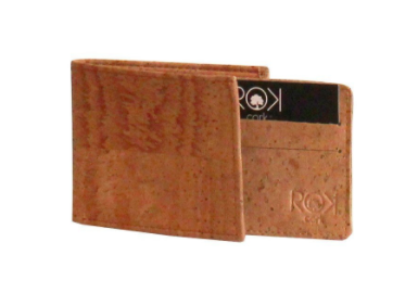 RokCork - Cork Slim Fitting Wallet/Business Card Holder Set Natural