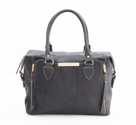 RokCork - Stella Cork Luxe Handbag Black