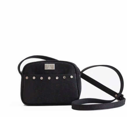 RokCork - Steffy Cork Leather Crossbody Black