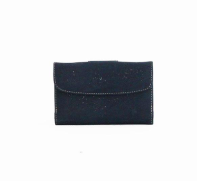 RokCork - Grace Cork Medium Wallet Black