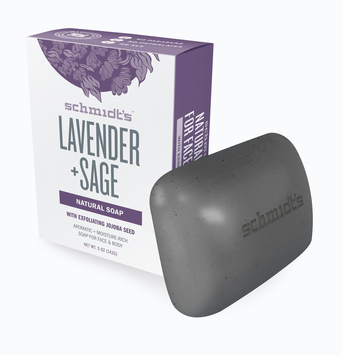 Bar Soap Lavender + Sage With Exfoliating Jojoba Seed (6 Pack)