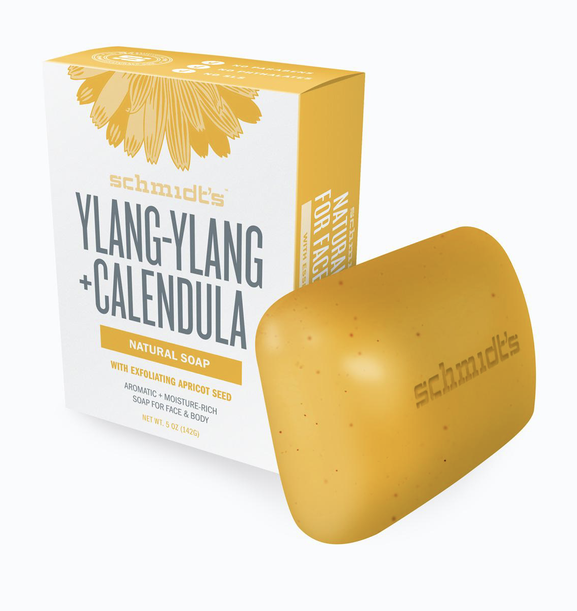 Bar Soap Ylang-Ylang + Calendula With Exfoliating Apricot Seed (6 Pack)