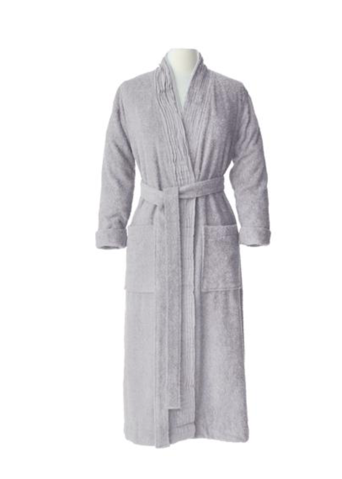 Pleated Robe - Light Grey 