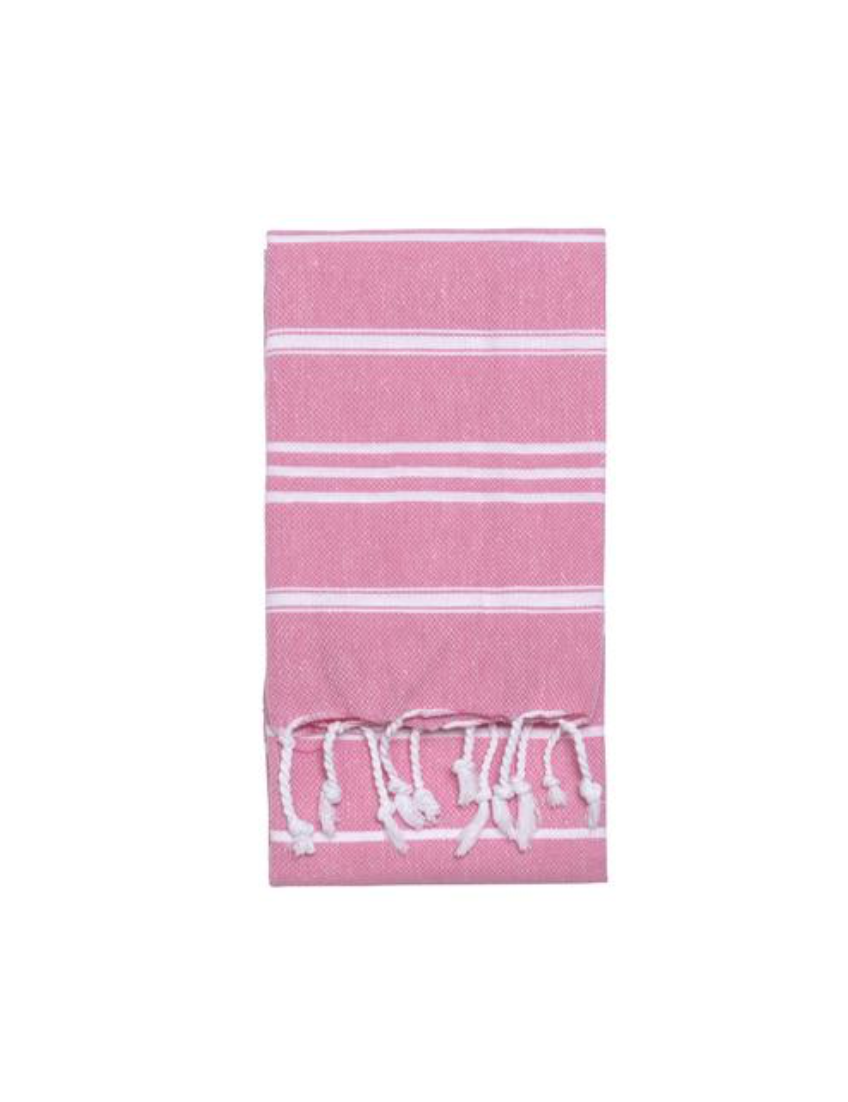 Stripe Hand Towel - Pink