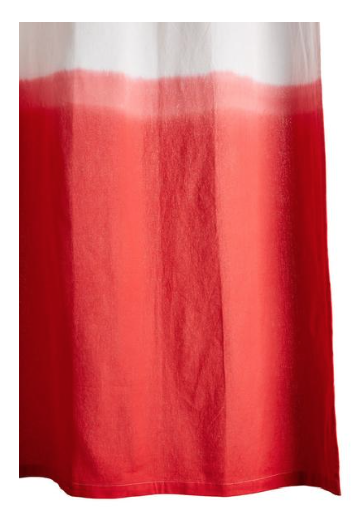 Dip Dye Shower Curtain - Red