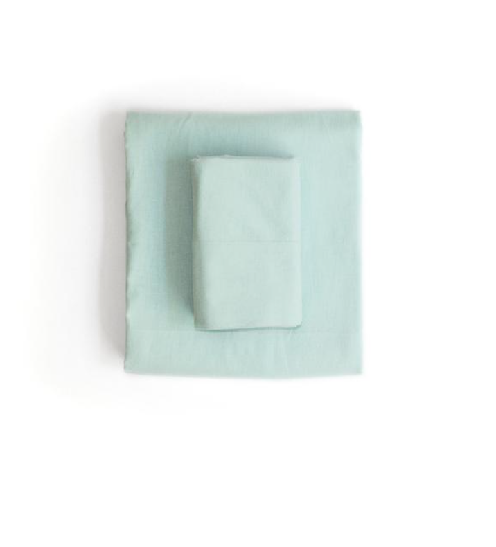 Linen California King Sheet Set - Light Green