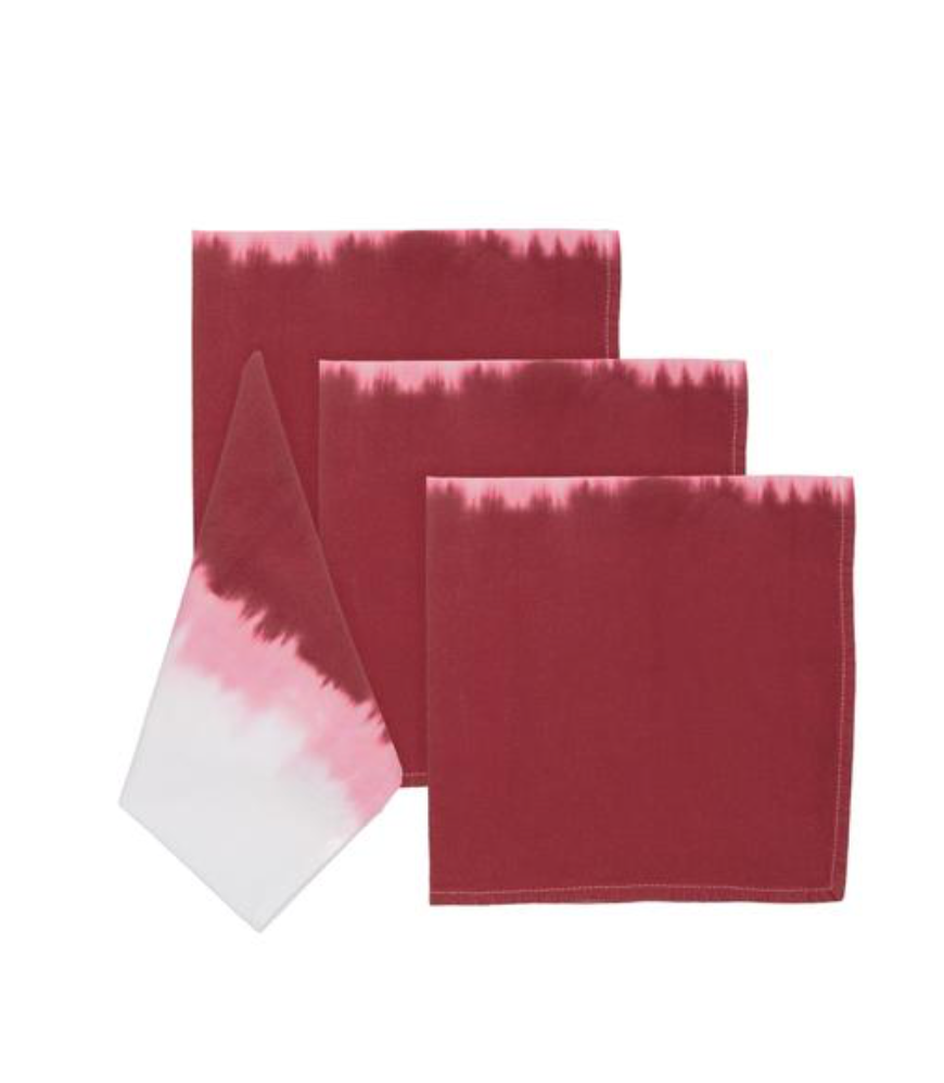 Dip Dye Napkin - Red