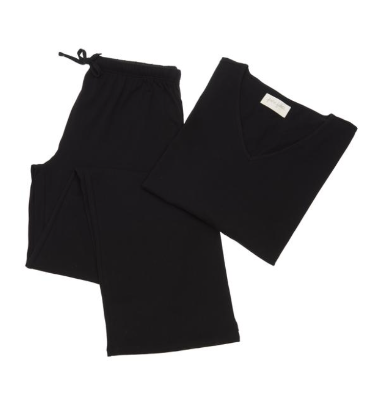 Heather Loungewear Set - Black