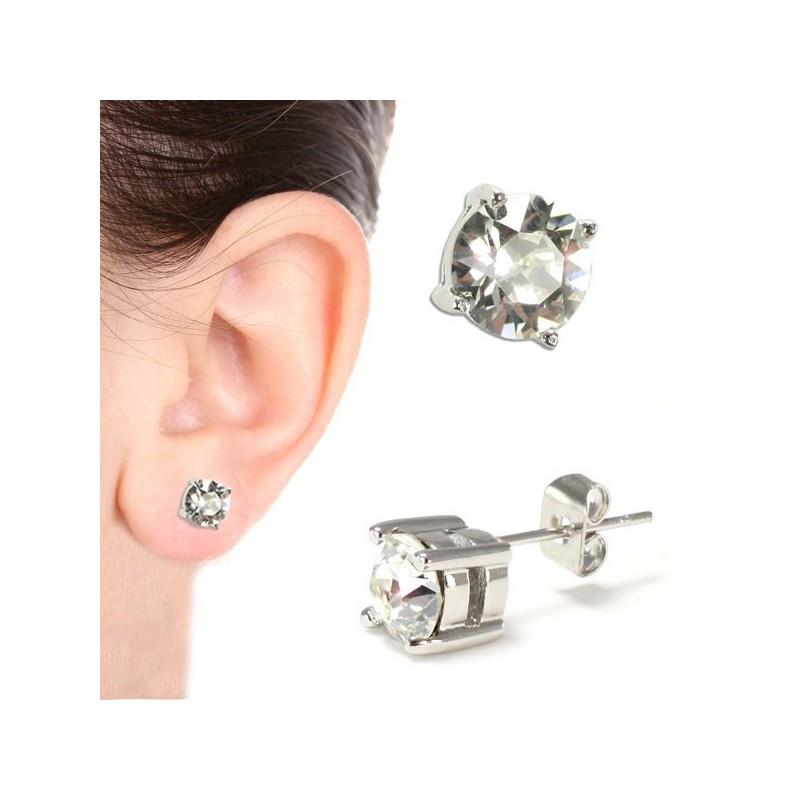 Solitaire Stud Earrings 6mm Made with SWAROVSKI ELEMENTS