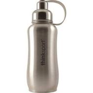 Thinksport - Insulated Sports Bottle - 17 oz - Natural Silver