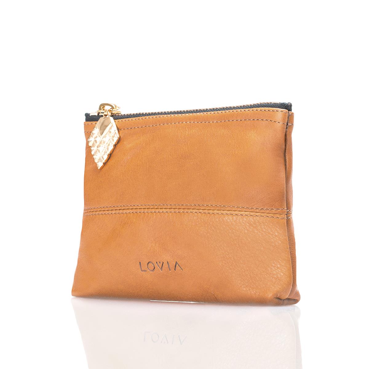 Lovia Vasu Leather Pouch Tan