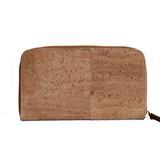 RokCork - Continental Zip Around Wallet Natural