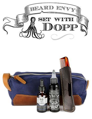 Brooklyn Grooming - Beard Envy Set with Dopp in navy  (Deluxe)